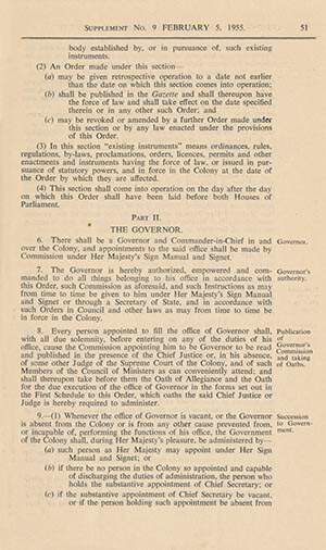 Singapore Colony Order in Council of 1955